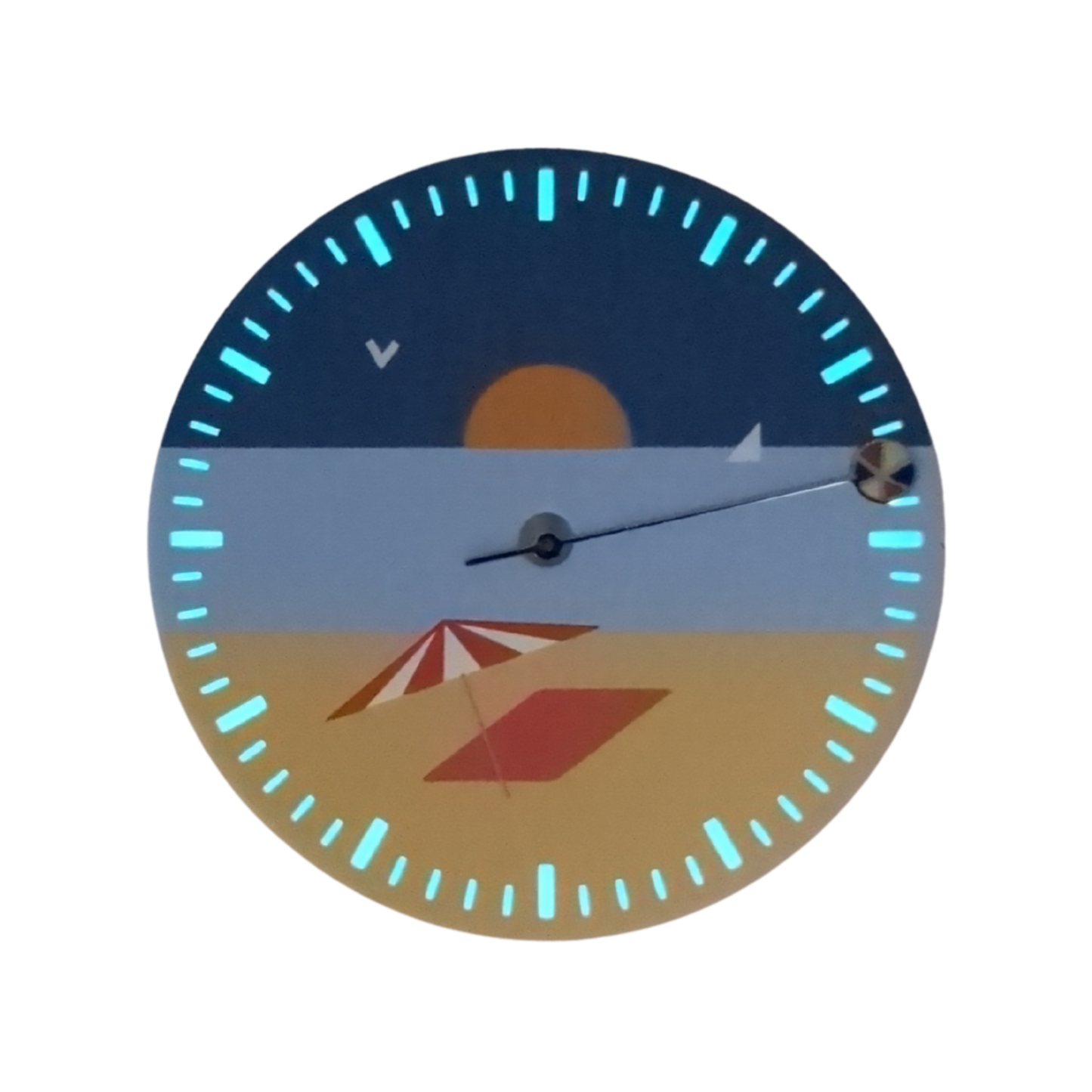 Ensemble - Cadran La Playa + Aiguille des secondes Beach Ball (Pour mouvement automatique NH)