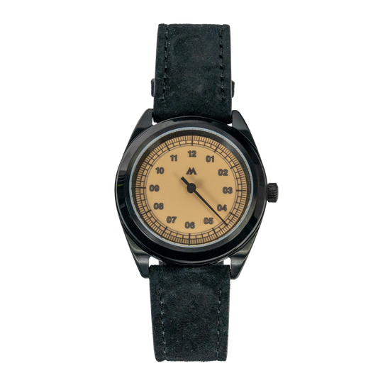 Montre à quartz - Mono Black Ultra Thin (38 mm)
