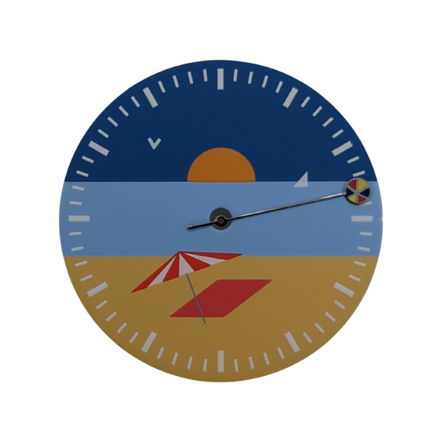 Ensemble - Cadran La Playa + Aiguille des secondes Beach Ball (Pour mouvement automatique NH)