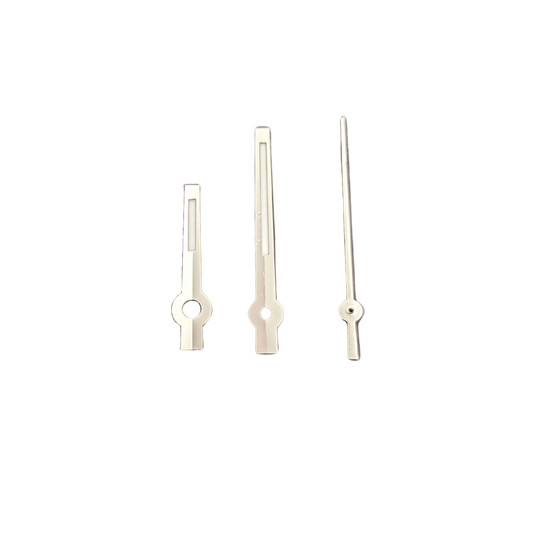 Aiguilles Quartz - Bâton Argent (Lume Suisse BGW9 Bleue)