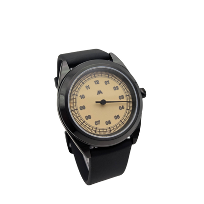 Quartz Watch - Mono Black Ultra Thin (38mm)