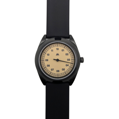 Quartz Watch - Mono Black Ultra Thin (38mm)